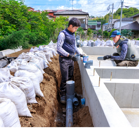 宅地造成・上下水道工事